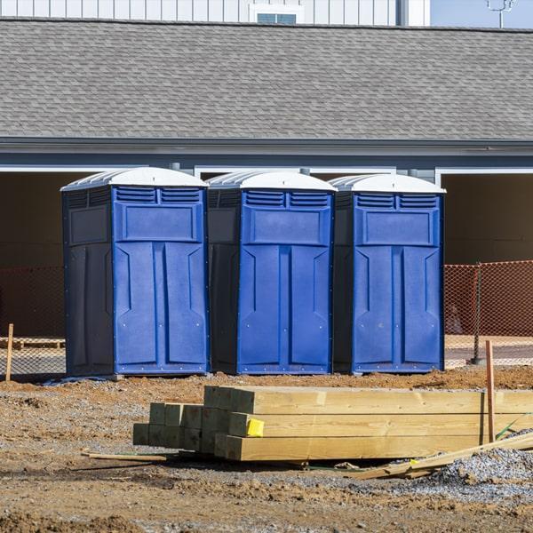 Heavy-duty construction site porta potty in Elmira, New York