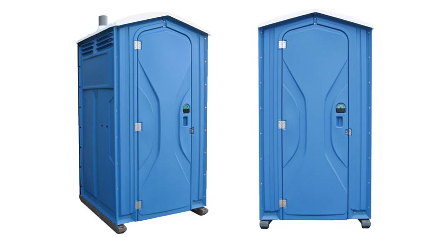 Long-term porta potty units on site in Elmira, New York